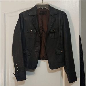 BEBE Biker Leather Jacket, Medium